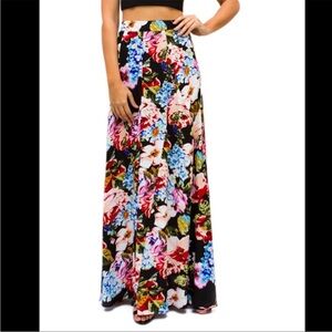 Show Me Your MuMu Colorful Floral Maxi Skirt